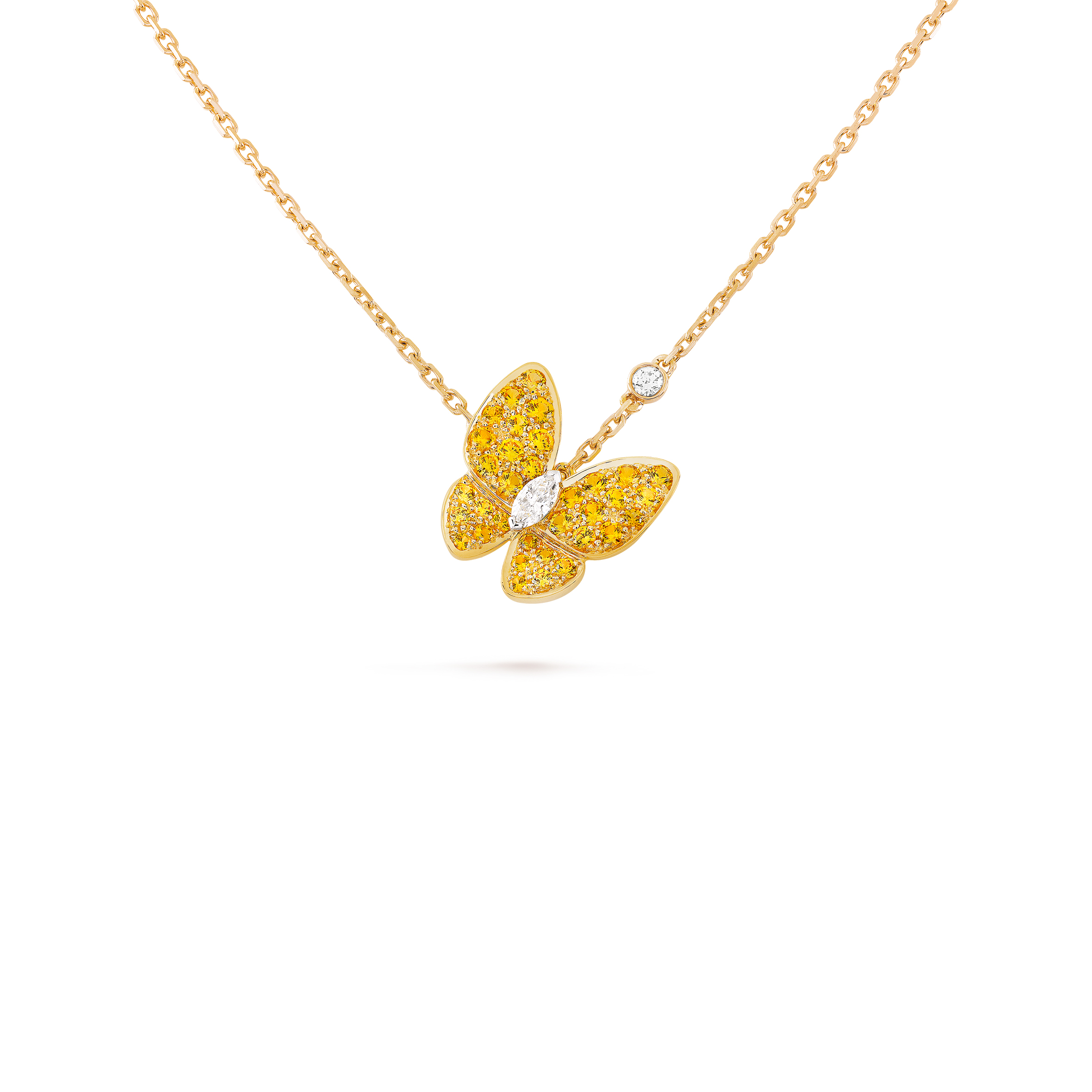 V*N CL*F arpels two butterfly pendant vcaro3m300